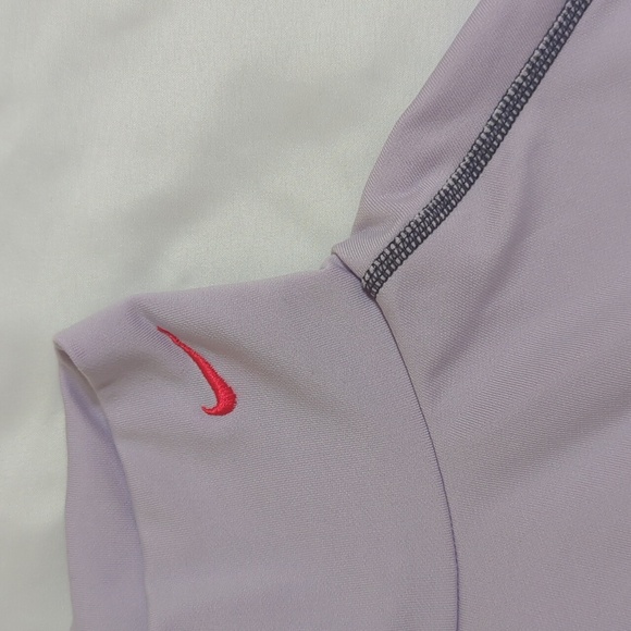 Nike Pro Dri-Fit Mock-Neck Long-Sleeve Top, Color Purple Size L (Kids) - Picture 10 of 14
